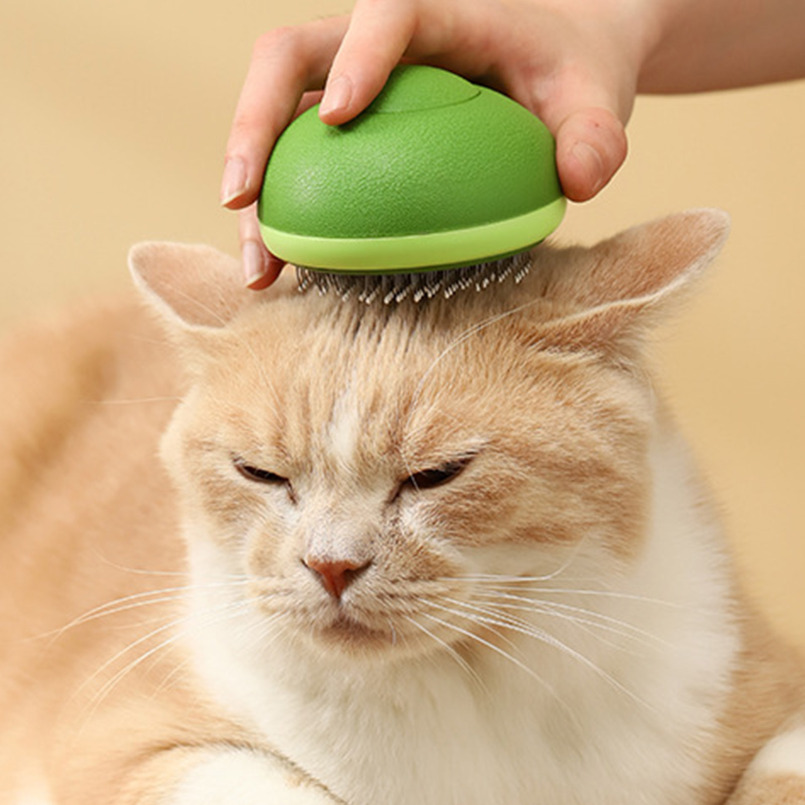 Pet Hair Comb Prevents Knots One Touch Cleaning Professional Cat Grooming Brush Cat Brush For Dogs Cat
