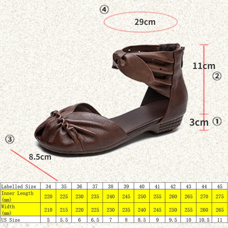 Koznoy 3cm Sandas Genuine Leather Rubber Women Ankle Booties Flats Breathable Oxfords Fashion Comfy Peep Toe Hollow Summer Shoes