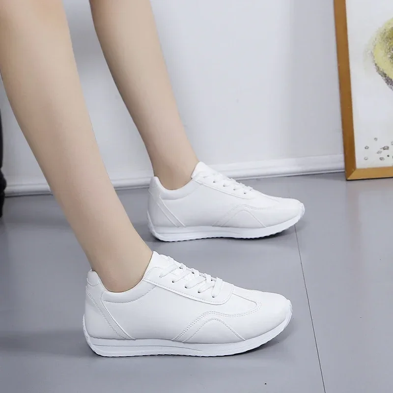 White Leather Sports Vulcanized Comfortable Spring Sneakers Casual Shoes Fashion School Tennis 9ef5