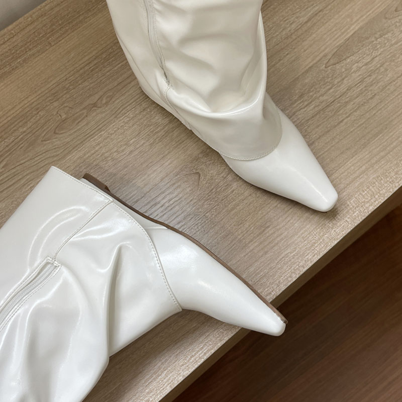 2025 NEW Fashion String Bead Women Knee High Boots Female Designer Footwear Modern Ladies Long Booties With Wedges Shoes hurenlakeshoes