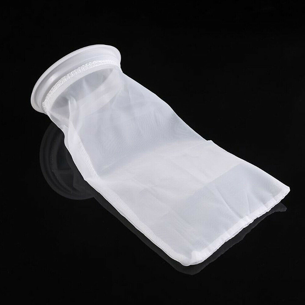 1pc 100um Aquarium Filter Bag Reusable Nylon Filter Sump Sock For Fresh Saltwater Tanks Resins Filter Activated Carbon