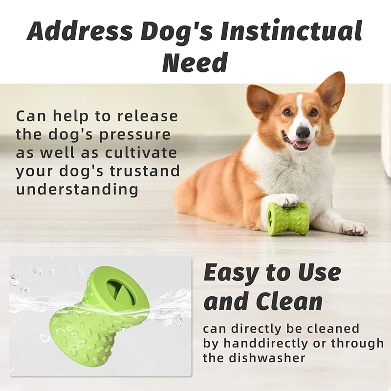 Others Dog Toys Chews Benepaw Food Dispensing Dog Toys for For Aggressive Chewers Nontxic Natural Rubber Treat Leaking Pet Toys Puppy Bone Play Game H