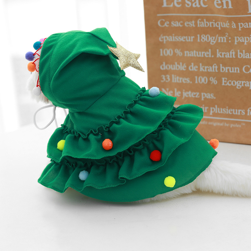 Creative Christmas Shawl Cloak Dress Up Funny Dogs Dress Up Festive Halloween pet costume Cape