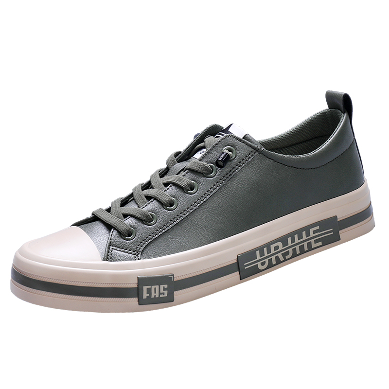 Leather Casual Shoes For Men Leather Loafers Shoes Comfortable Anti-Slip Outdoor Lace Up Sneakers Fashion Retro Leisure SS23858