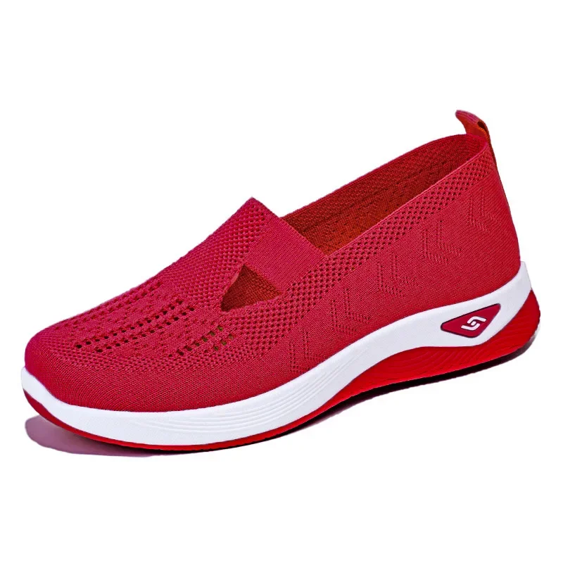 Sneakers for Cut-out Women 2024 - Breathable Slip-on Walking Shoes 4 Slipon