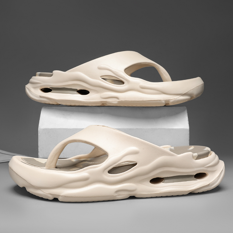 High Quality New Men's Flip Flops Outdoor Indoor Slippers Thick Soft Sole Slides Men Women Beach Sandals Non-slip Home Slippers