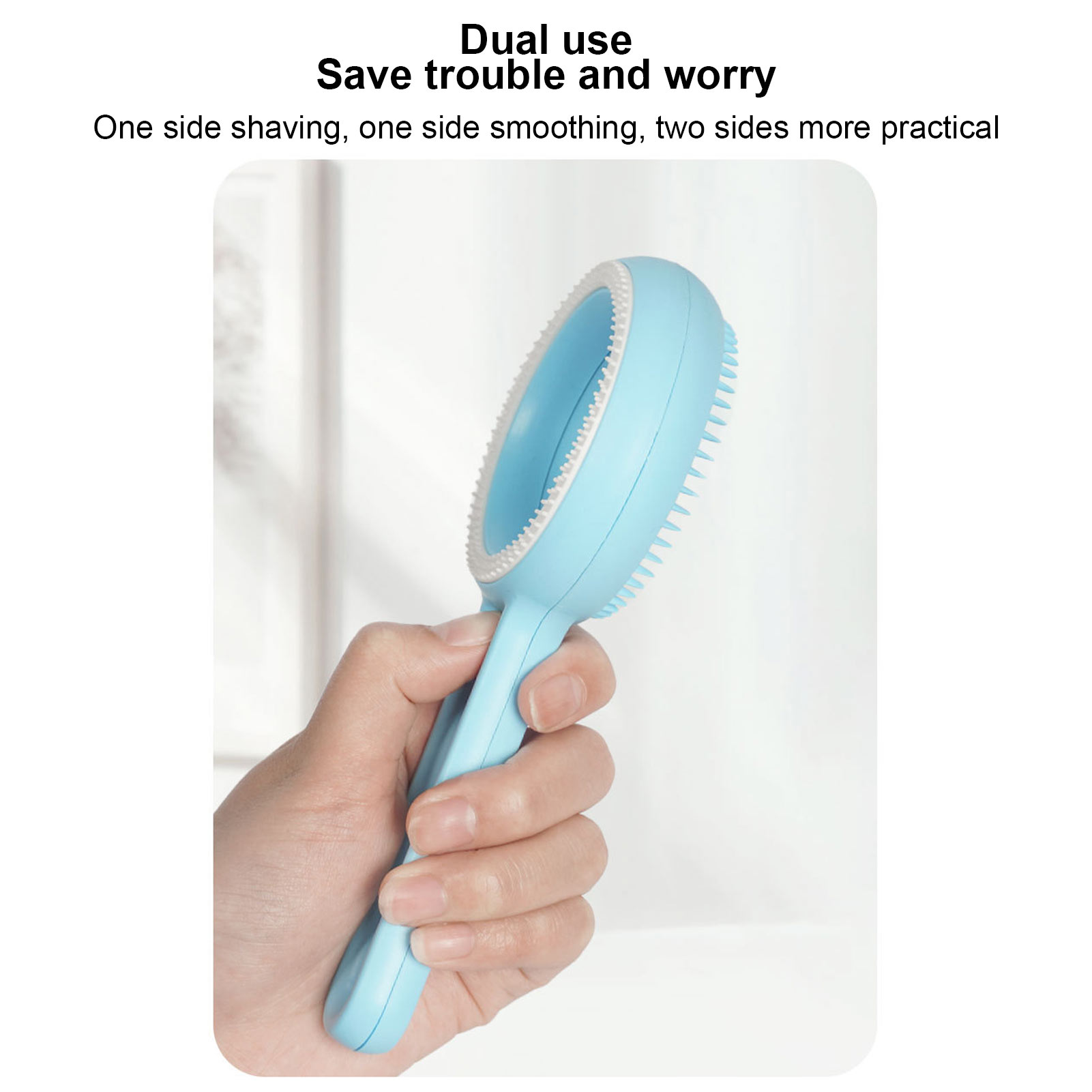 Cat Grooming Brush Multipurpose Double Sided Deshedding Massage Pet Hair Removal Comb For Cats Dogs Pets