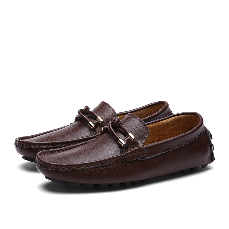 Men Shoes Autumn Luxury Leather Fashion Shoes Loafers Boat Men Drive Flats Footwear Classic Comfy Men Casual Shoes High Quality