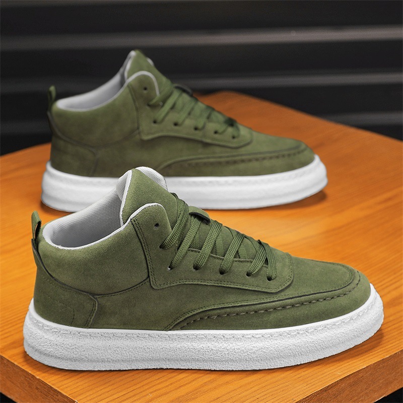 Spring 2024 hot New High-top Board Trend Men's Sports Casual Fashion Shoes