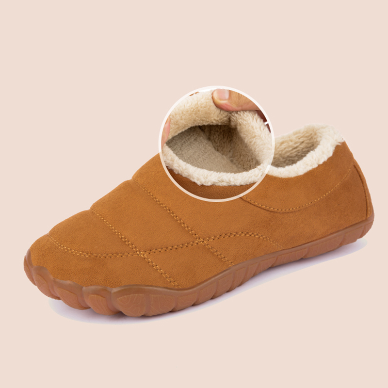 Winter Home Men Slippers With Thick Plush Indoor Mens Fur Slides Plus Size 47 Warm Bedroom Men's Shoes House Slipper Shoes Male