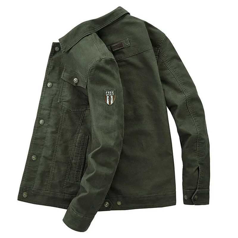 2023 Spring/Summer Casual Military Jacket Mens Pure Cotton Jacket Mens Large Jacket W240914