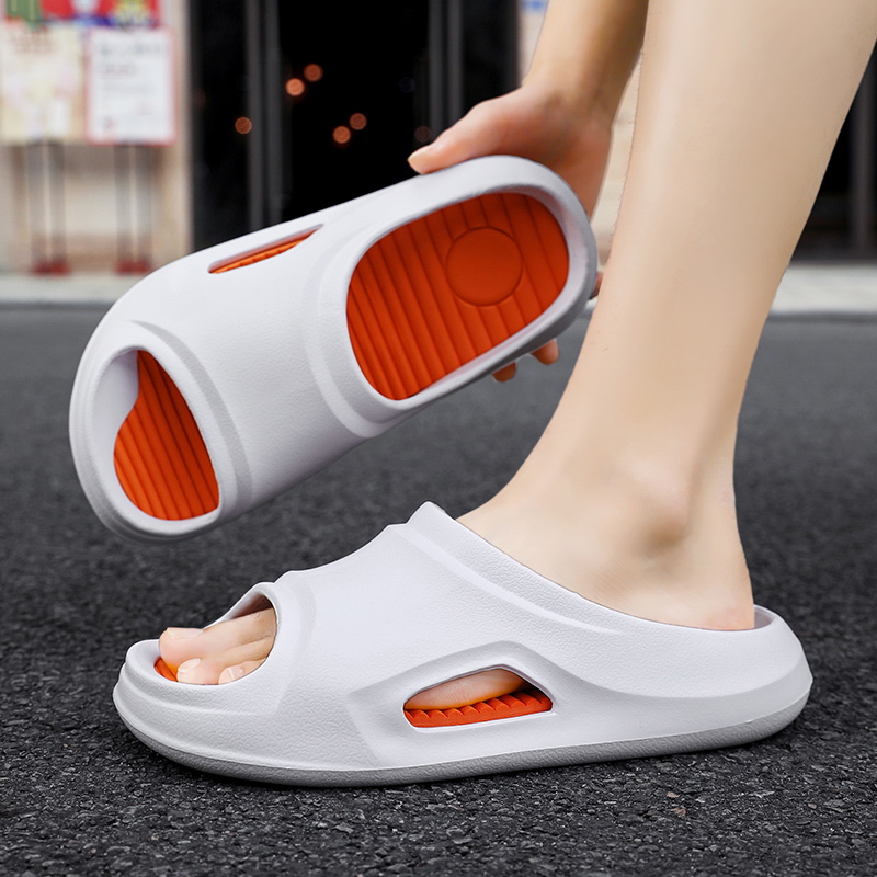 Fashion Men Slippers Indoor Outdoor Sandals Beach Soft Thick Sole Slides Trend Casual Shoes Mens Flip-flops Home Slippers Slides
