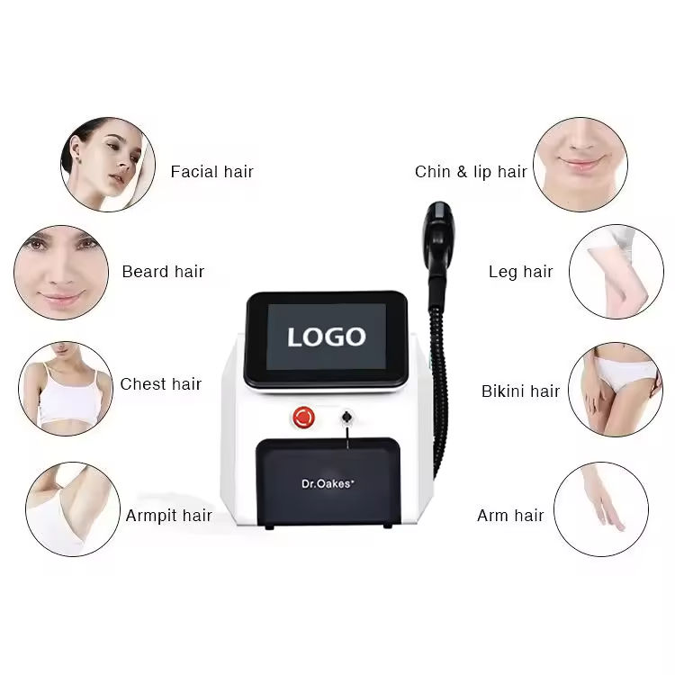Professional Hair Removal 810nm 755nm 1064nm Diode Laser Upgrade Quick Freezing Point Pain-free Hair Remove Depilation Diode Laser Device Million Shot