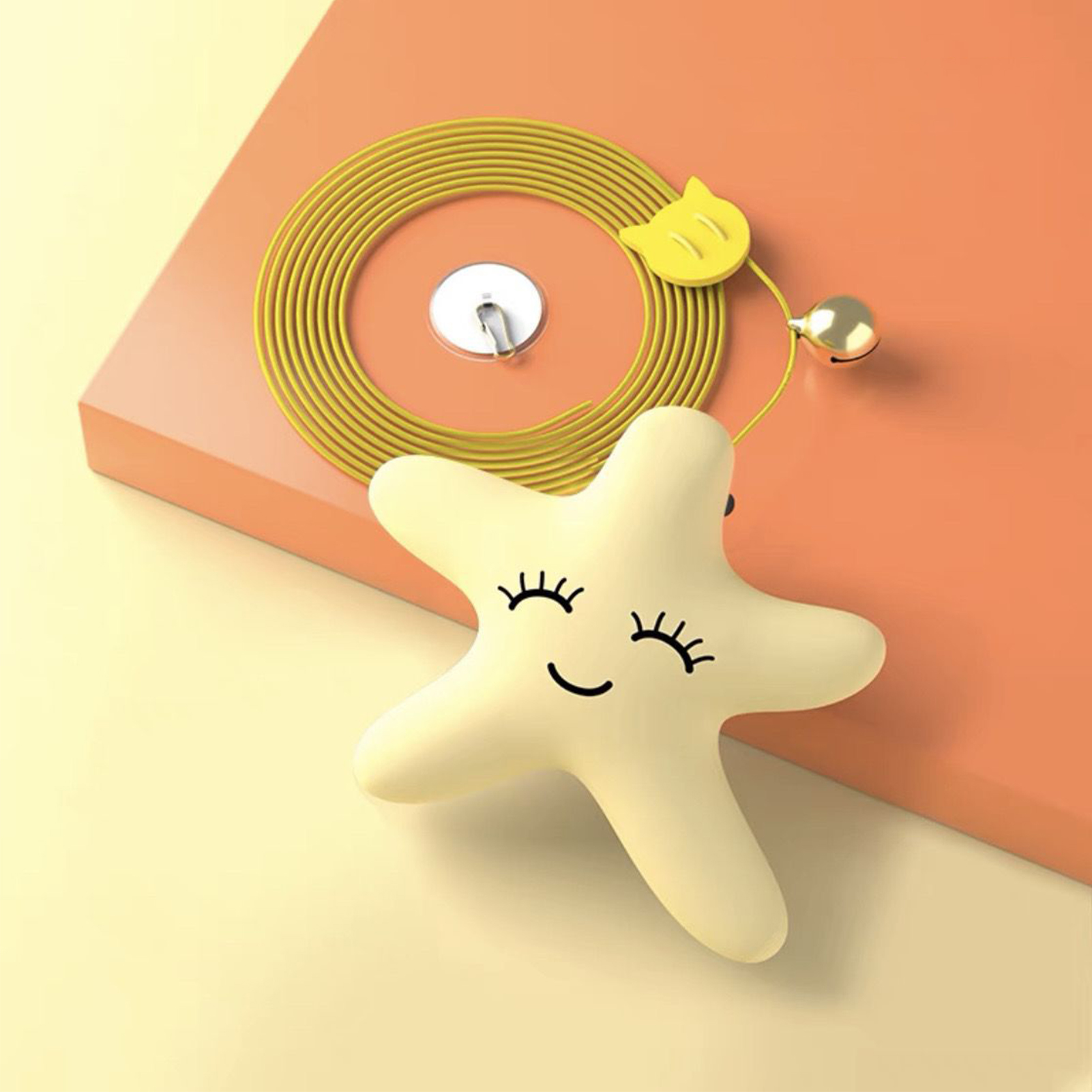 Cat Teaser Toys Interactive Fun Relieve Boredom Hanging Kitten Toys With Bell For Indoor Home