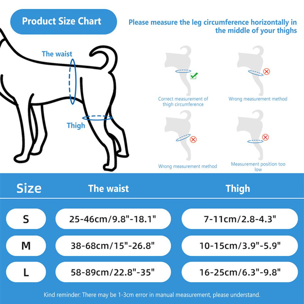 Pet Dog Leg Brace Comfortable Breathable Leg Joint Compression Wrap Adjustable Rear Leg Braces For Dogs, Pet Knee Brace