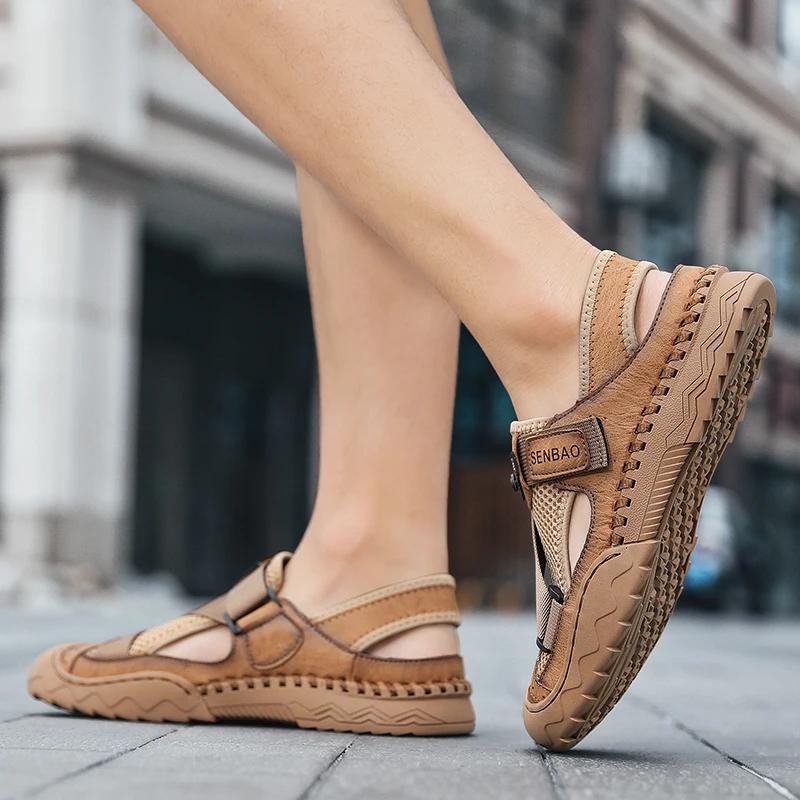 Men Sandals Non-slip Summer High Quality Outdoor Beach Slippers fashion Casual Shoes Cheap Men's shoes Water Shoes men