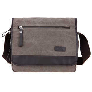 Men's casual canvas bag Korean fashion Single Shoulder Messenger Bag student schoolbag 240915