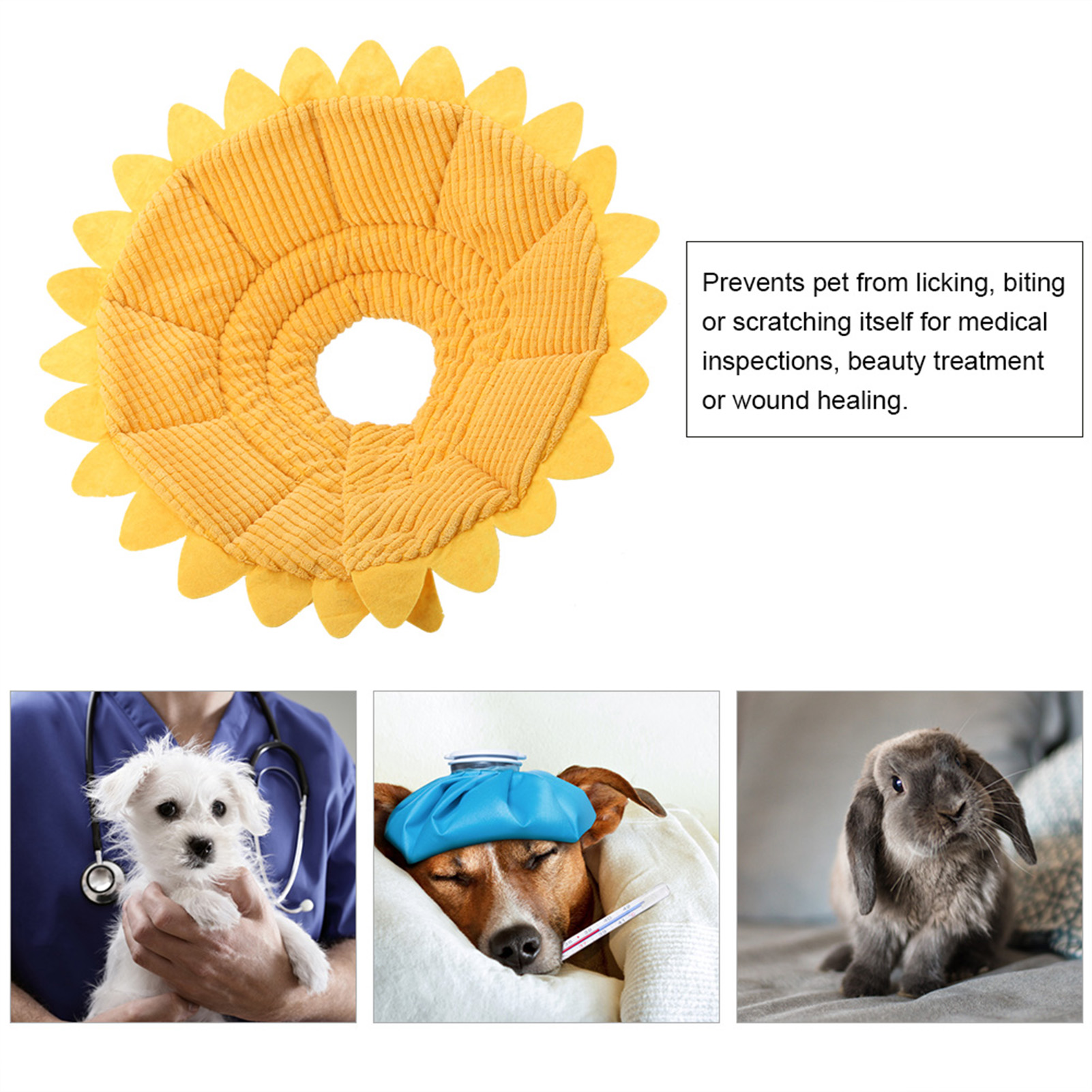 Pet Cat Collars Anti-Bite Surgery Anti-Lick Wound Healing Protection Flower Shaped Cat Recovery Collar Elizabethan Cats Collar
