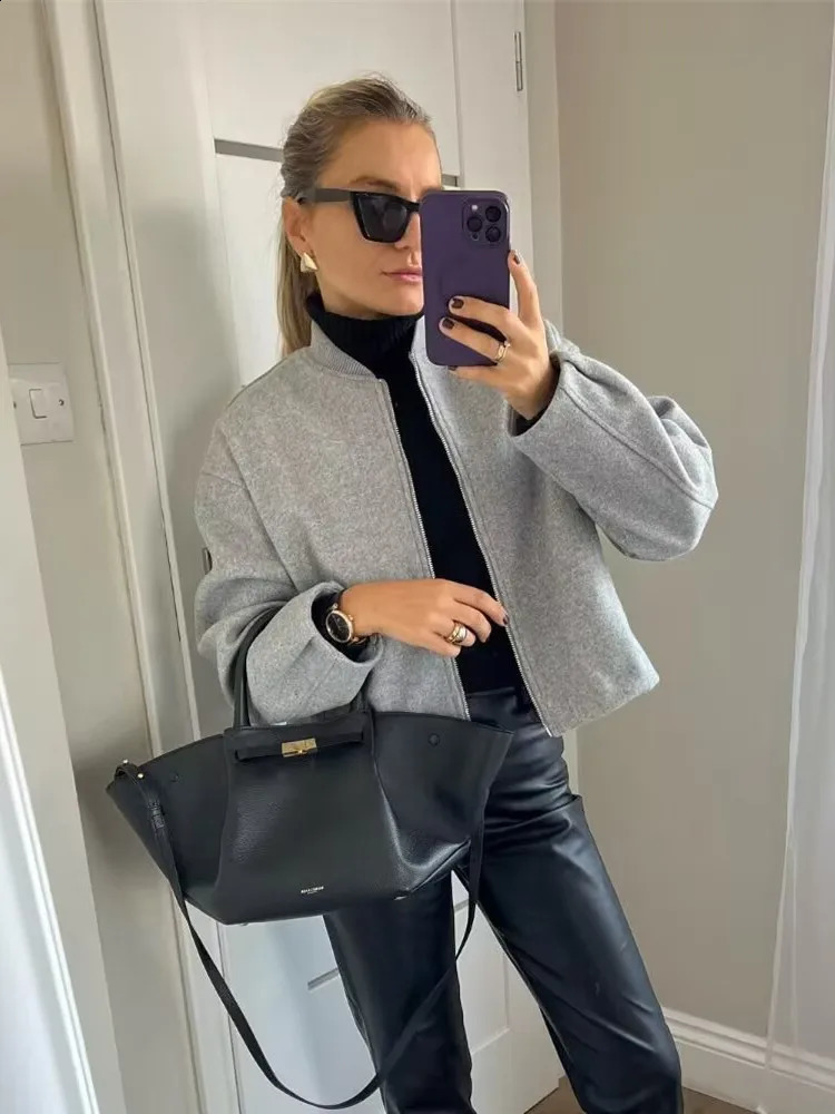 Ladies Autumn Winter Jacket Women Wear Fashion Casual Loose Versatile Stand up Collar Outerwaer Soft Short Coat Female 240910