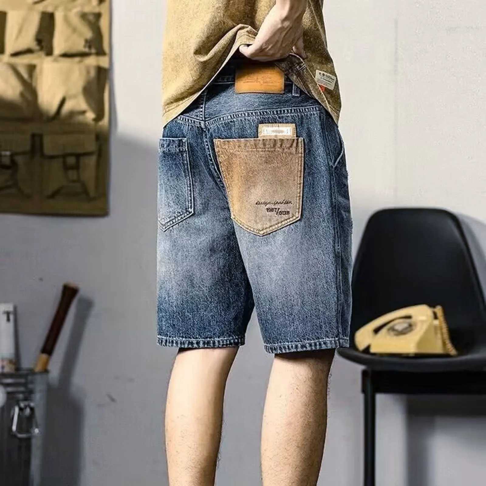 Shorts For Men Casual Summer Capri Pants MenS Shorts Casual Denim Shorts With Pockets Plus Size Shorts Para HombreX240914