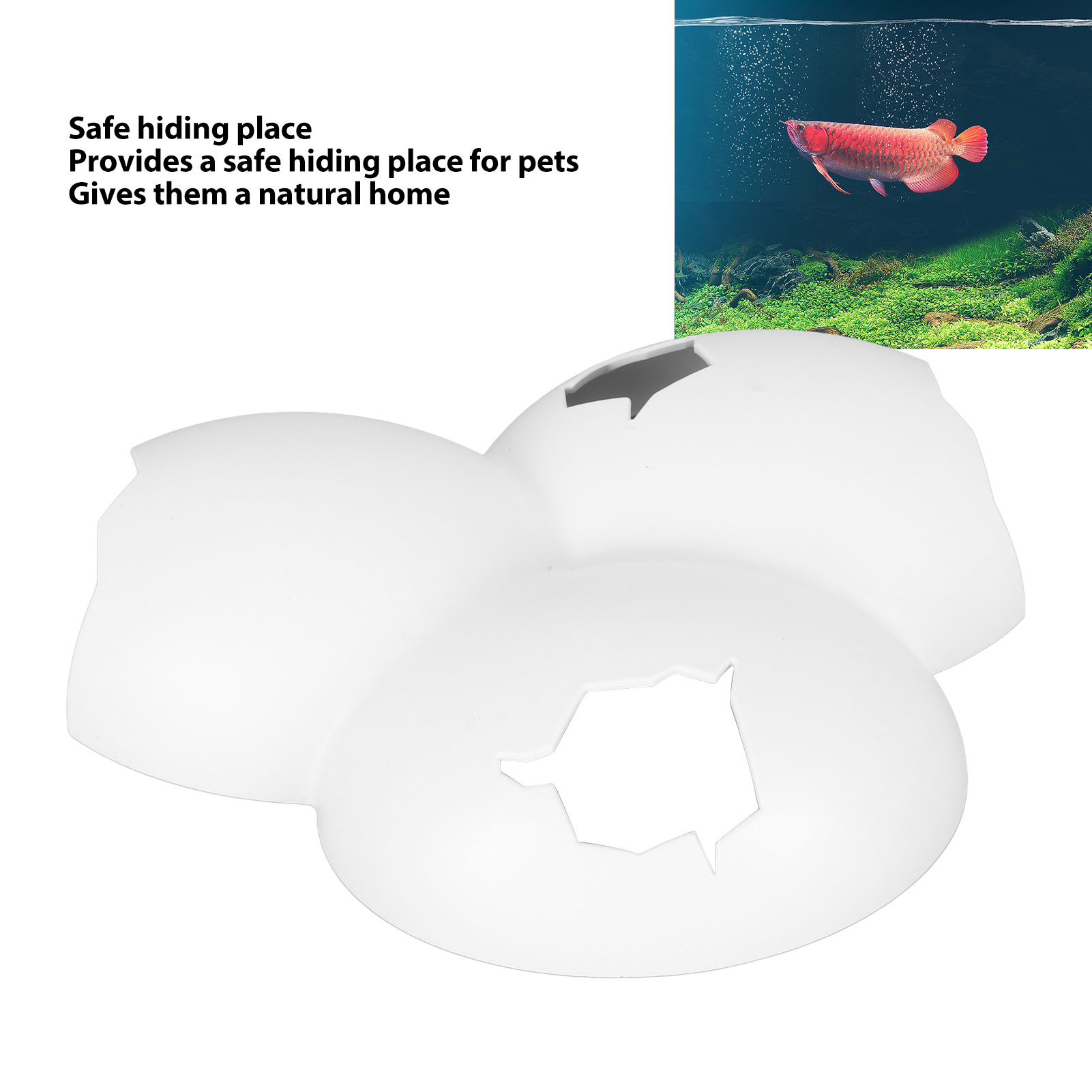 Reptile Hideout Cave Innovative Landscaping Siamesed Eggshell Simulation Terrarium Hide Cave For Snakes Lizards Geckos