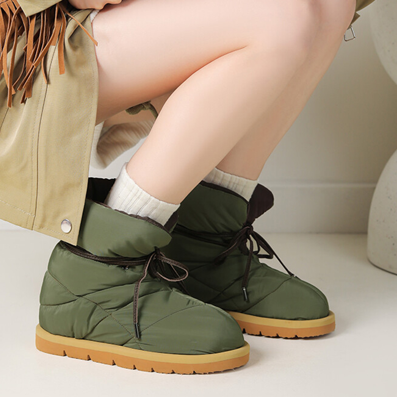 2025 new JOZHAMTA Size 33-43 Concise Women Snow Round Toe Confortable Casual Outdoor Ladies Ankle Boots Winter Warm Shoes Woman