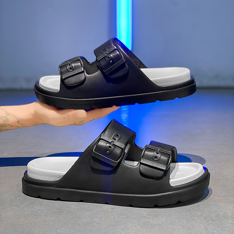 Men's Slippers Indoor Outdoor Sandals Beach Comfortable Soft Thick Slides Design Men Casual Shoes Flip-flops Mens Home Slippers