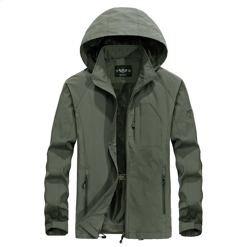 Fashionable mens casual windproof jacket hooded jacket mens waterproof outdoor soft shell winter jacket warm plus size 240905