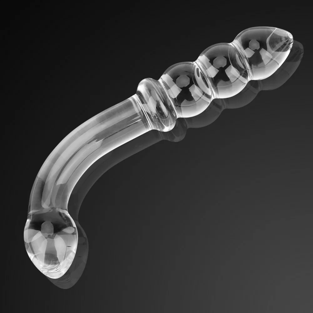 2 In 1 Glass Anal Beads Butt Plug For Women Hard Dildos Vaginal Anus Dilator Men Prostate Massager Female Masturbator Sex Toy 18 240914
