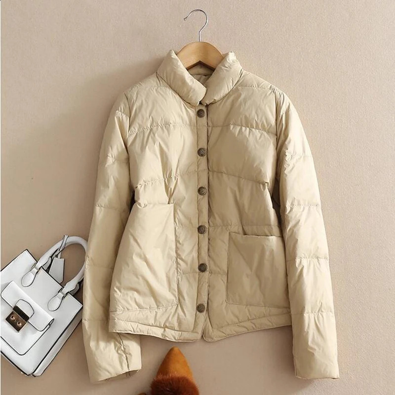 SEDUTMO Winter Duck Down Jacket Womens Ultra Light Ultra Thin Jacket Autumn Casual Ultra Thin Inflatable Jacket Parkas ED1103 240913