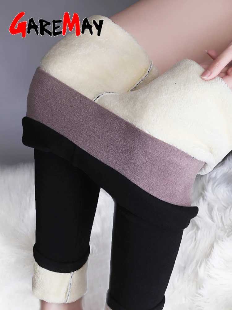 Cashmere Leggings High-Waisted Tights Womens Leggings Warm Velvet 2024 Slimming Warm Leggings for Women 5XlX240914