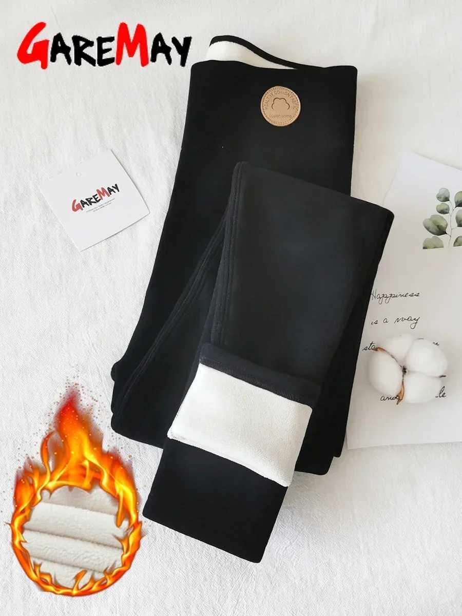 Thick Warm Winter Leggings for Women High Waist Velvet Leggings Grey Winter Pants Women Fleece Thermal Leggings 2024X240914