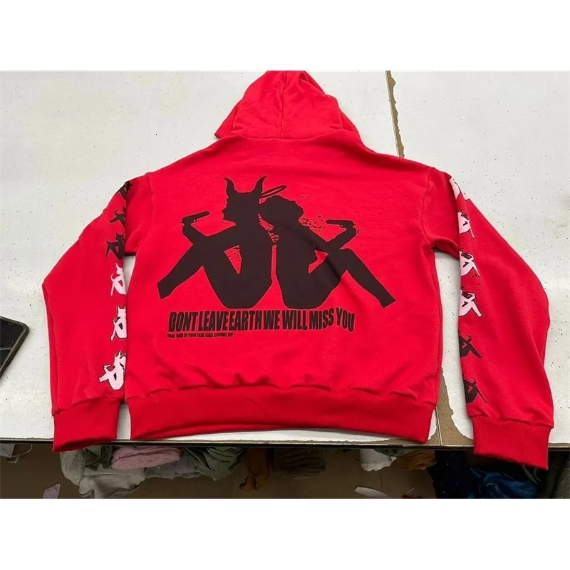 Harajuku Drolandmill Corrupt Hoodie Womens Gothic Street Clothing Top Couple Sports Shirt Grunge Super Large Y2k 240813