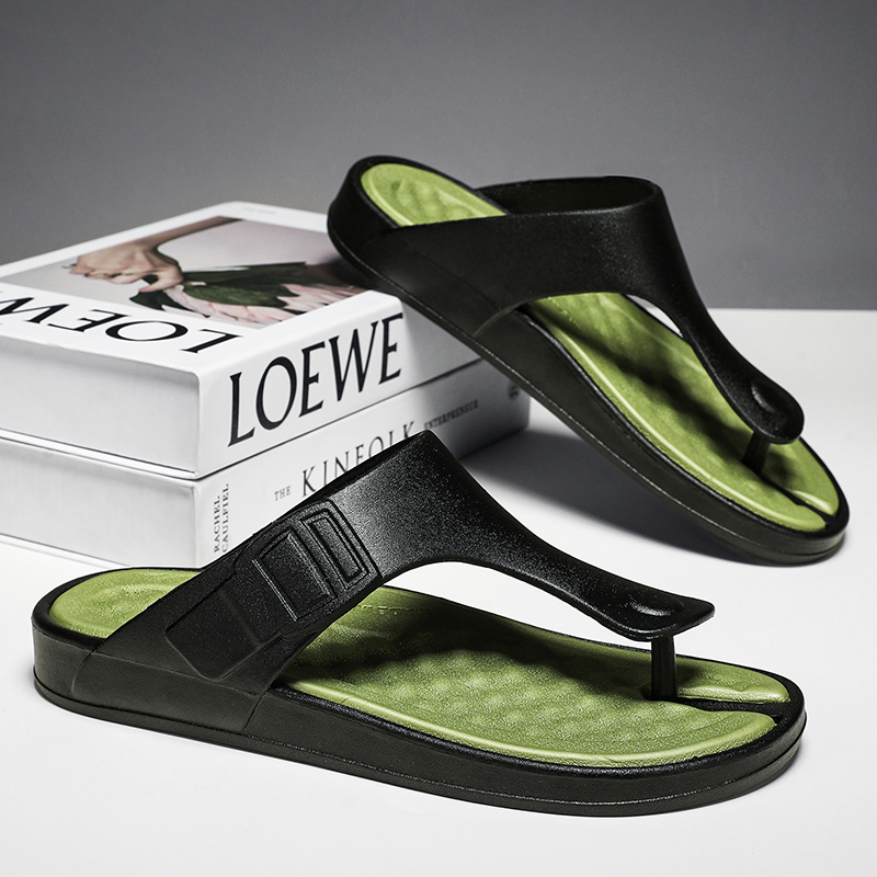 Fashion Men's Slippers Flip Flops Indoor Outdoor Beach Sandals Comfortable Slides Summer Men Non-slip Home Slippers Flip Flops