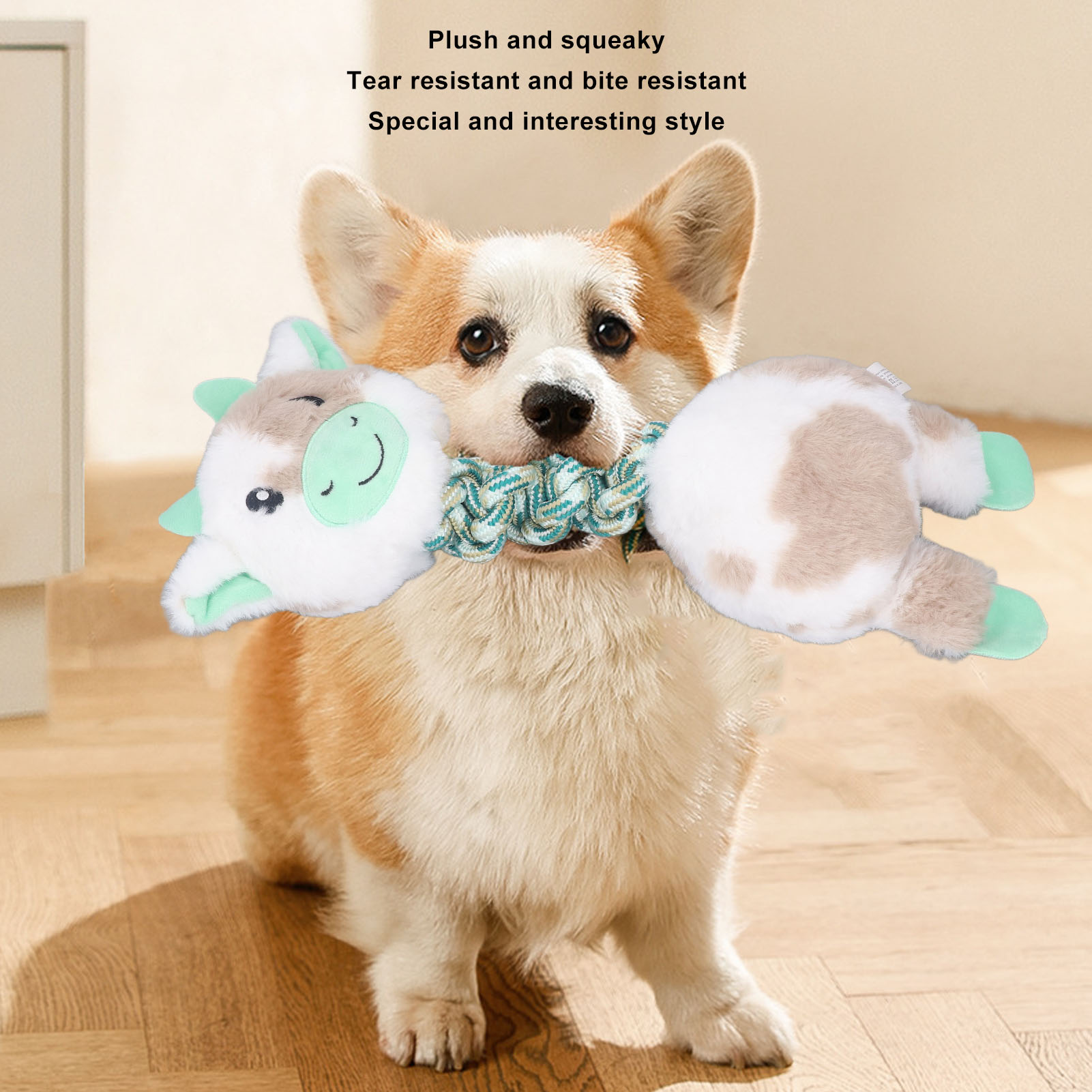 Pet Chewing Toy Bite Resistant Interactive Squeaky Pet Biting Toy Anxiety Reduction Pet Toy For Dogs Crocodilian