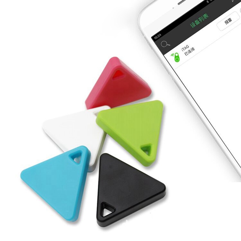 Pink Triangle Bluetooth Tag Monitor Key Wallet Pet Cat Dog Child Anti Lost Finder Locator 2-Ways Alarm Green Blue