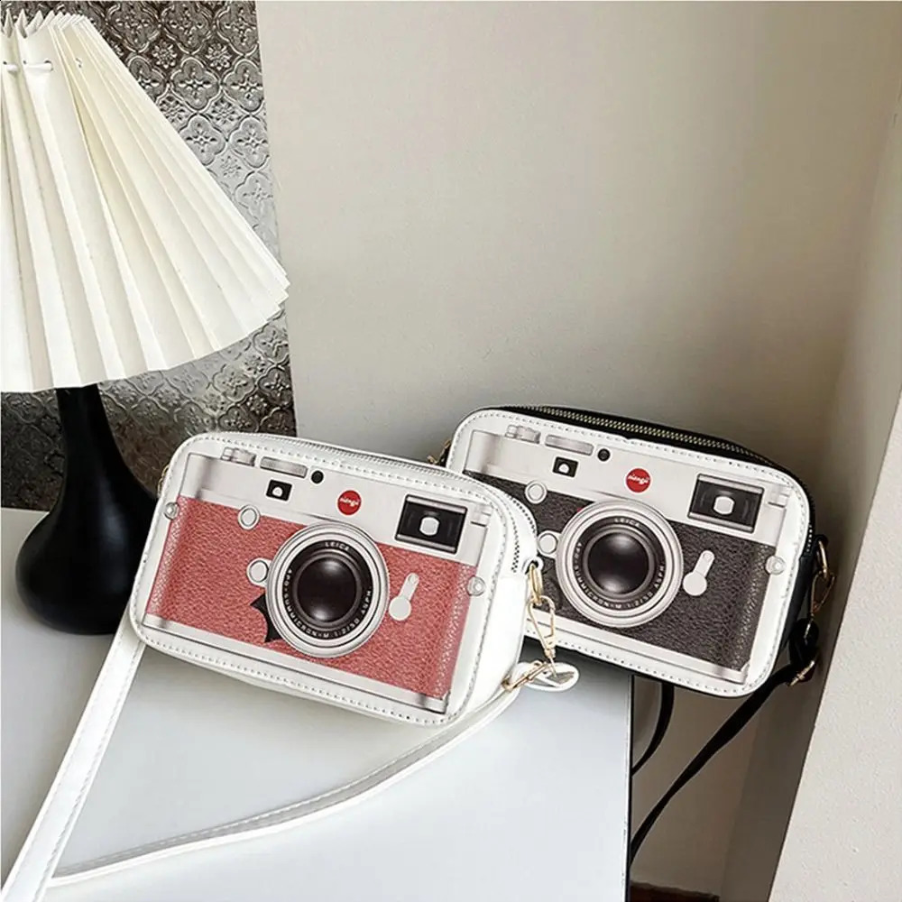 Large capacity womens shoulder bag PU three-dimensional Exquisite small square creative camera bag 240912