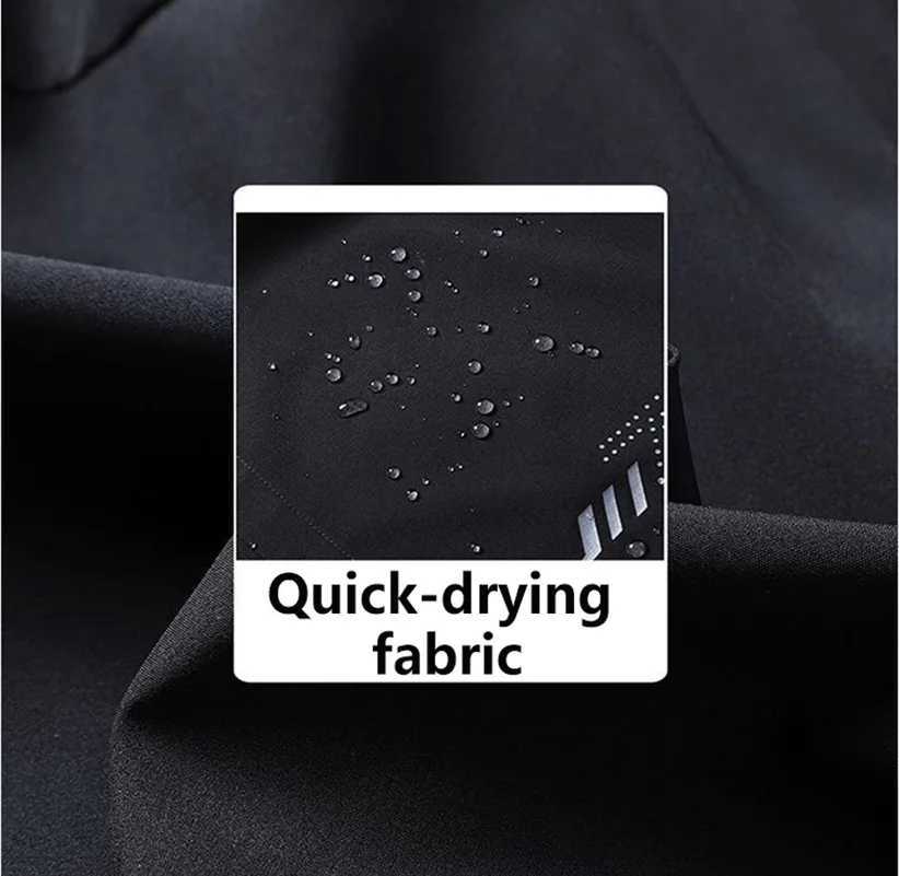 Summer Ultra-thin Ice Silk Mens Five Quarter Pants Sports Quick Drying Loose Casual Shorts Running Pants Beach Pants Y240914