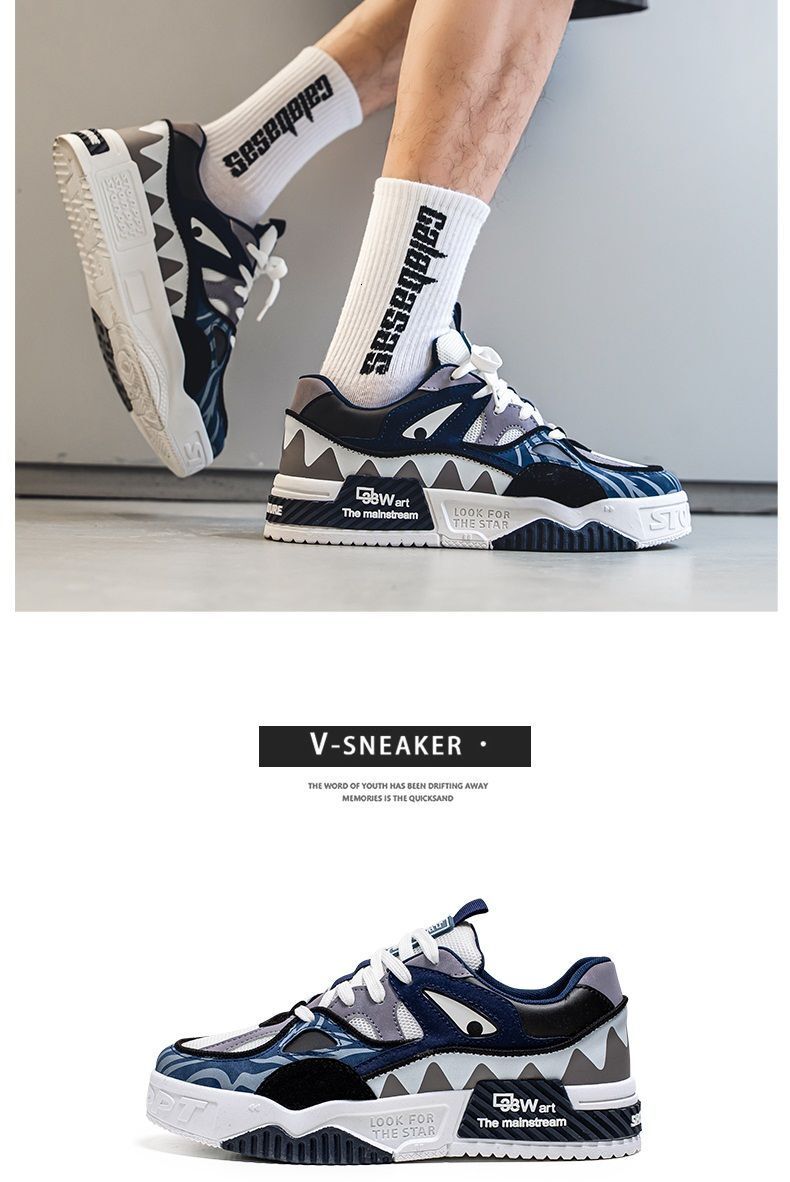 Men's Summer Sports Casual Board Niche Thick Soled Youth Fashion Shoes