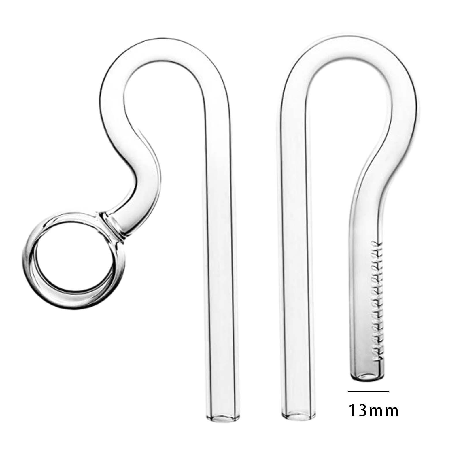 Aquarium Lily Pipe Inflow Outflow Water Surface Skimming Filter 10/13/17mm Transparent Easy to Clean Glass Lily Pipe Inflow