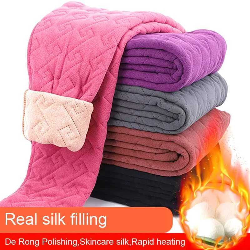 Winter Thermal Leggings Thermal Pants for Women High Waist Extra Thick Warm Slimming Bottom Pants Velvet Insulation PantsX240914