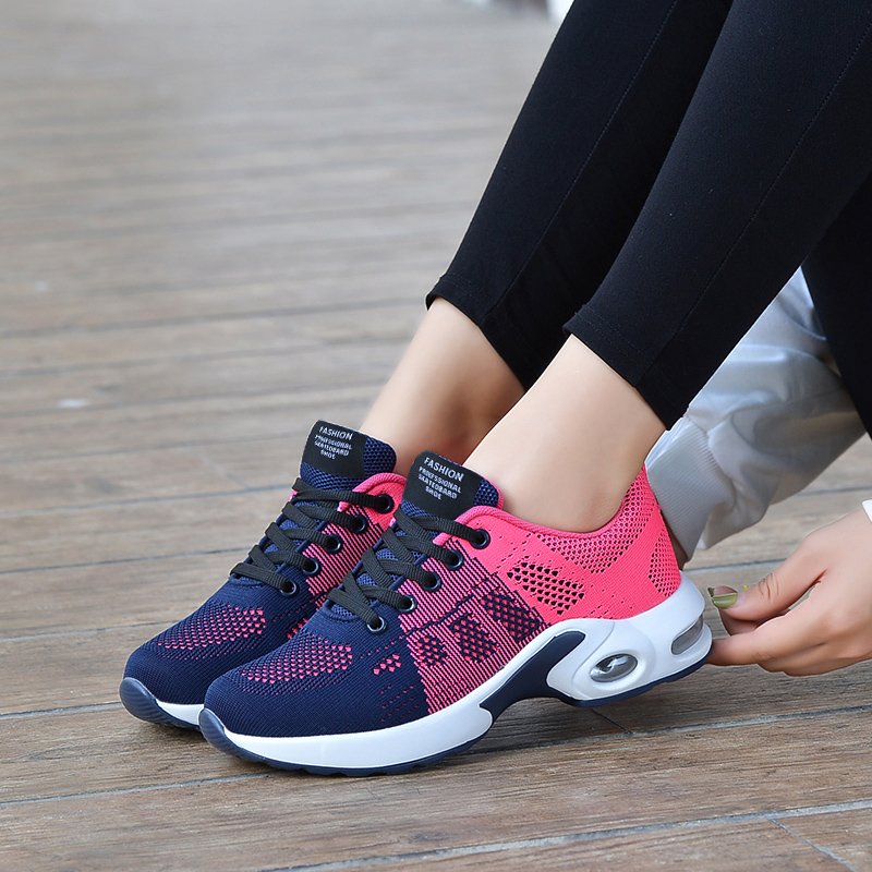 New oversized women's shoes, mesh breathable sports shoes, women's soft sole air cushion shoes, casual running shoes trend