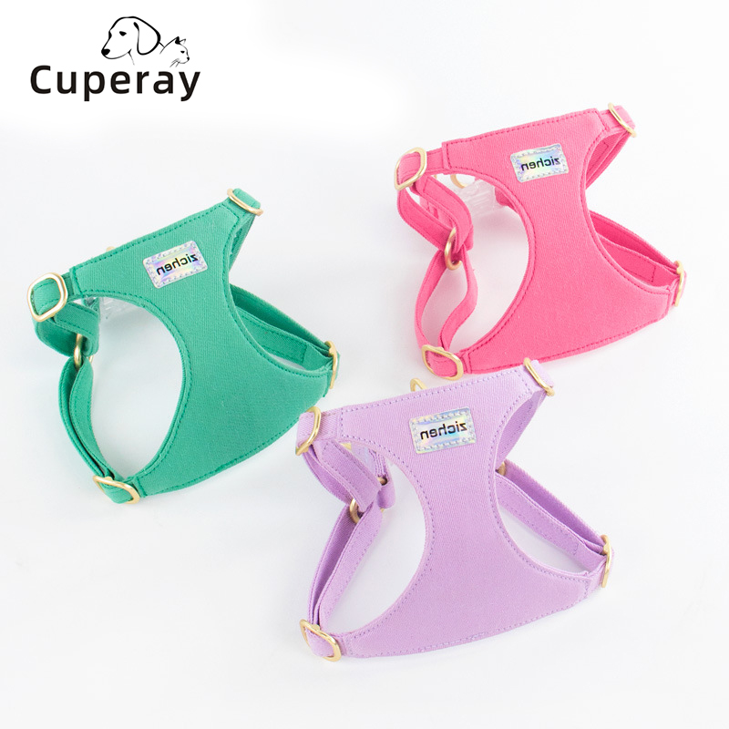 Dog Harness and Leash Set Vest Style Dog Leash Adjustable Small Dog Harness Teddy Cute Pet Supplies for Cats & Puppies Supplies