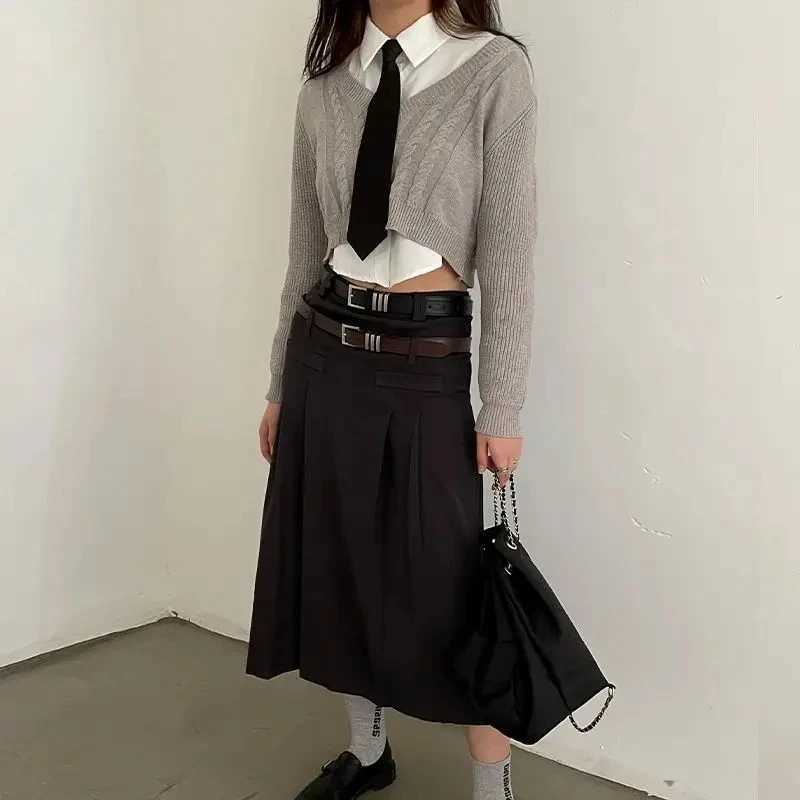 Belt for women with a high-end feel retro and minimalist Korean version paired with denim belt. 2024 new decorative and fashionX240914