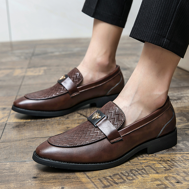 Size Fashion 6~13 Mens Dress Casual Leather Designer Wedding Mules Business Italian Slippers Loafers Oxford Shoes for Men 352c