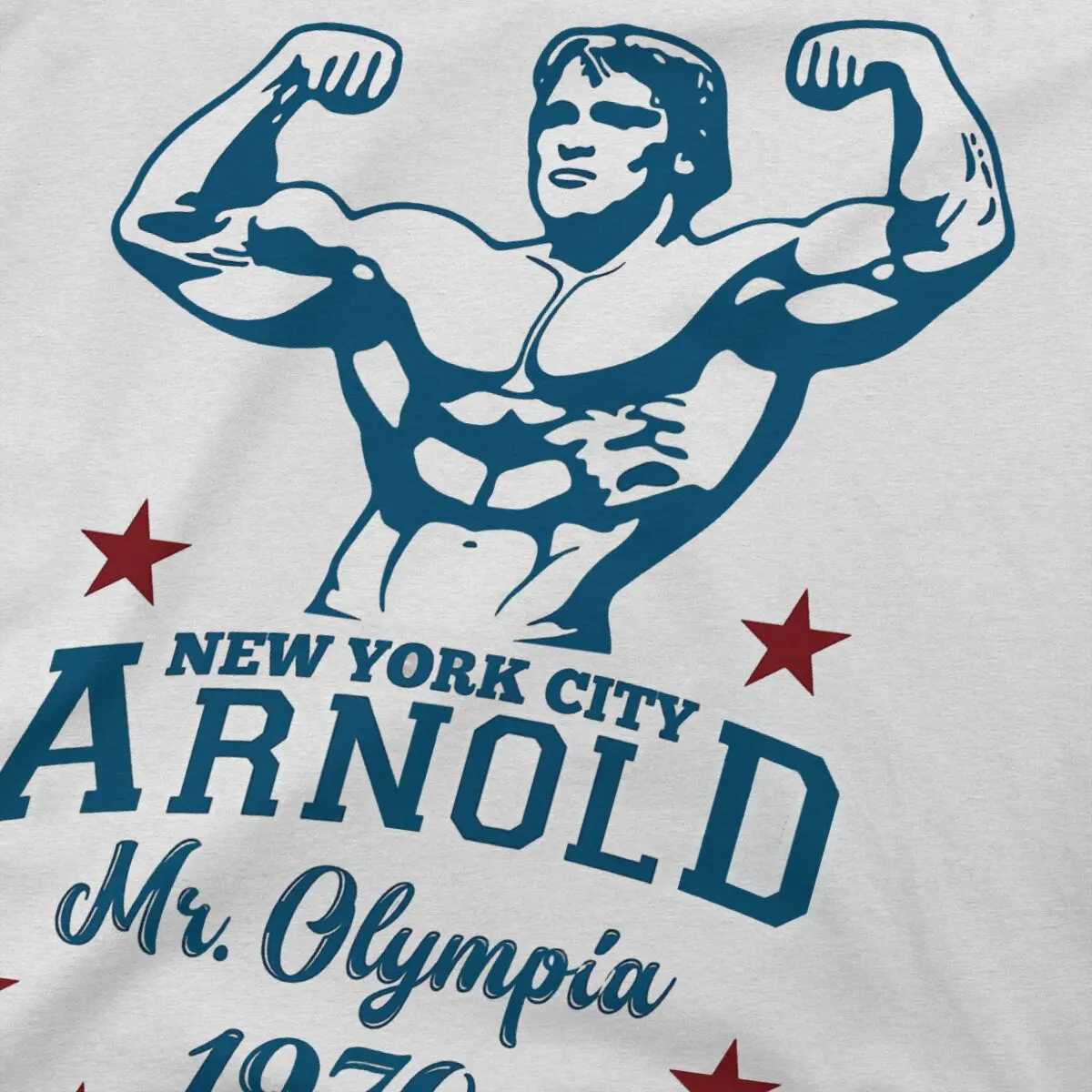 Terminator Mr. Arnold Schwarzenegger Olympia T-shirt Mens Blue Mens T-shirt CL240913