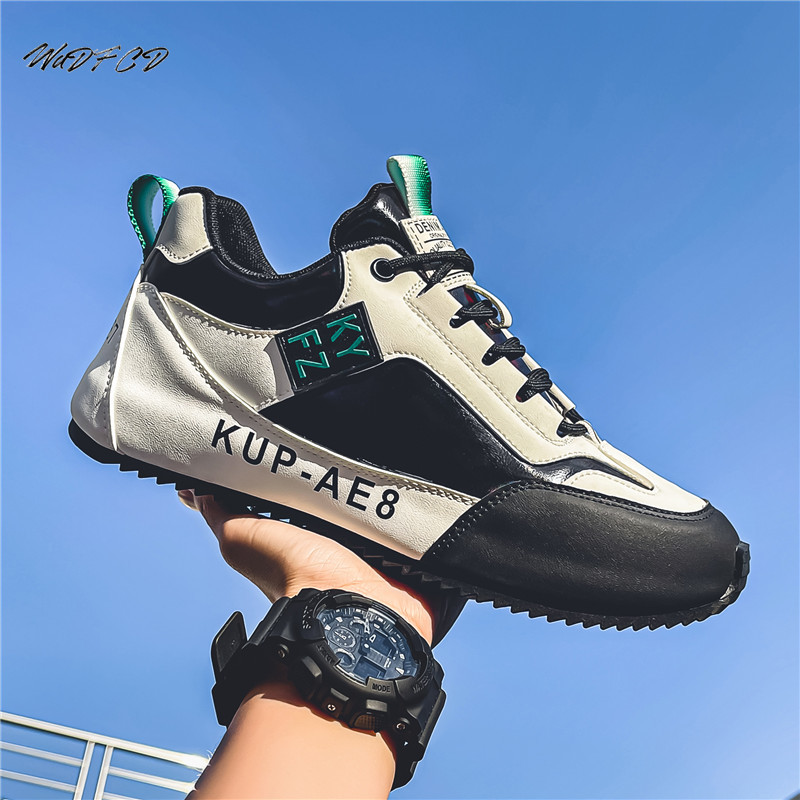 Mens Sneakers Chunky Designer Cover Bottom Board Fashion Casual Microfiber Leather Upper Increased Internal Platform Shoes New da3b f51a