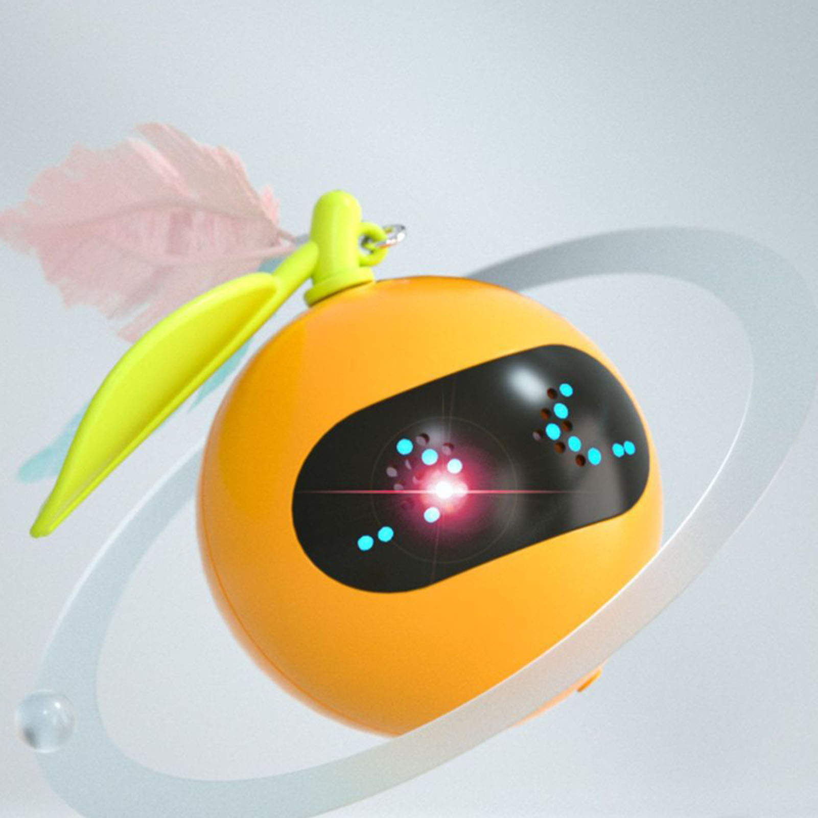 Electric Self Rotating Cat Toy With Laser Red Dot Interactive Automatic Smart Jumping Ball