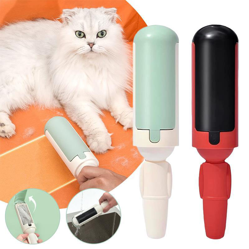 Pet Hair Remover Double Sided Roller Sticky Brush Cleaning Tools Dog Bed Sofa Clothes Multipurpose Brush Pet Accessories