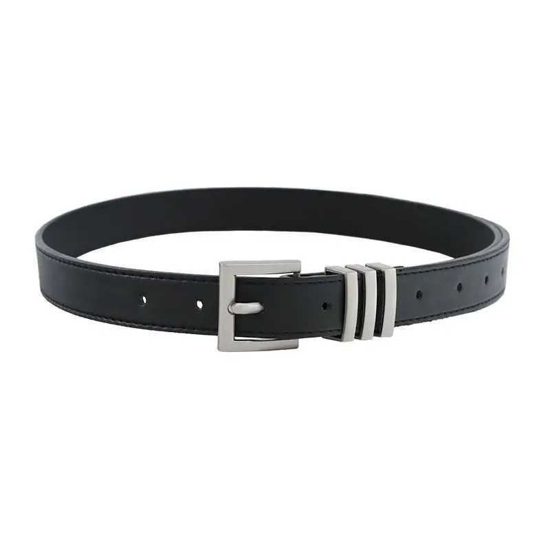 Belt female senior sense retro simple ins style Korean with jeans belt 2023 new decorative fashion beltX240914